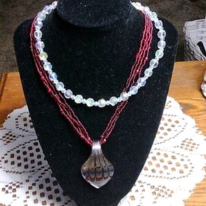 Set of 2 fashion necklaces